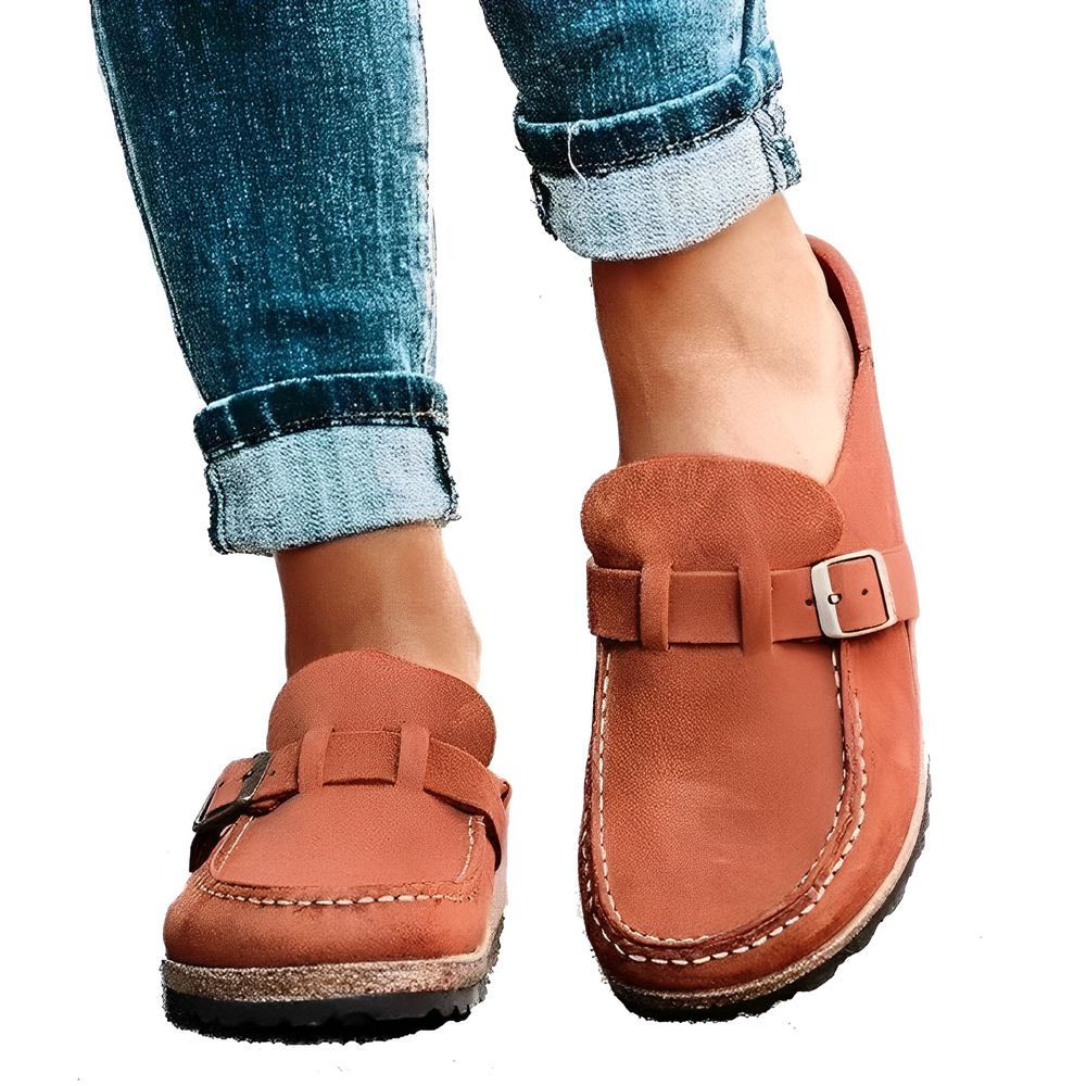 LAURA - Bekväma Sandaler av Vintage-Läder